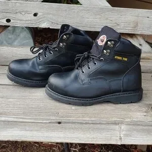 Brahma | Shoes | Brahma Mens Gus Steel Toe Black Work Boot  display picture 1